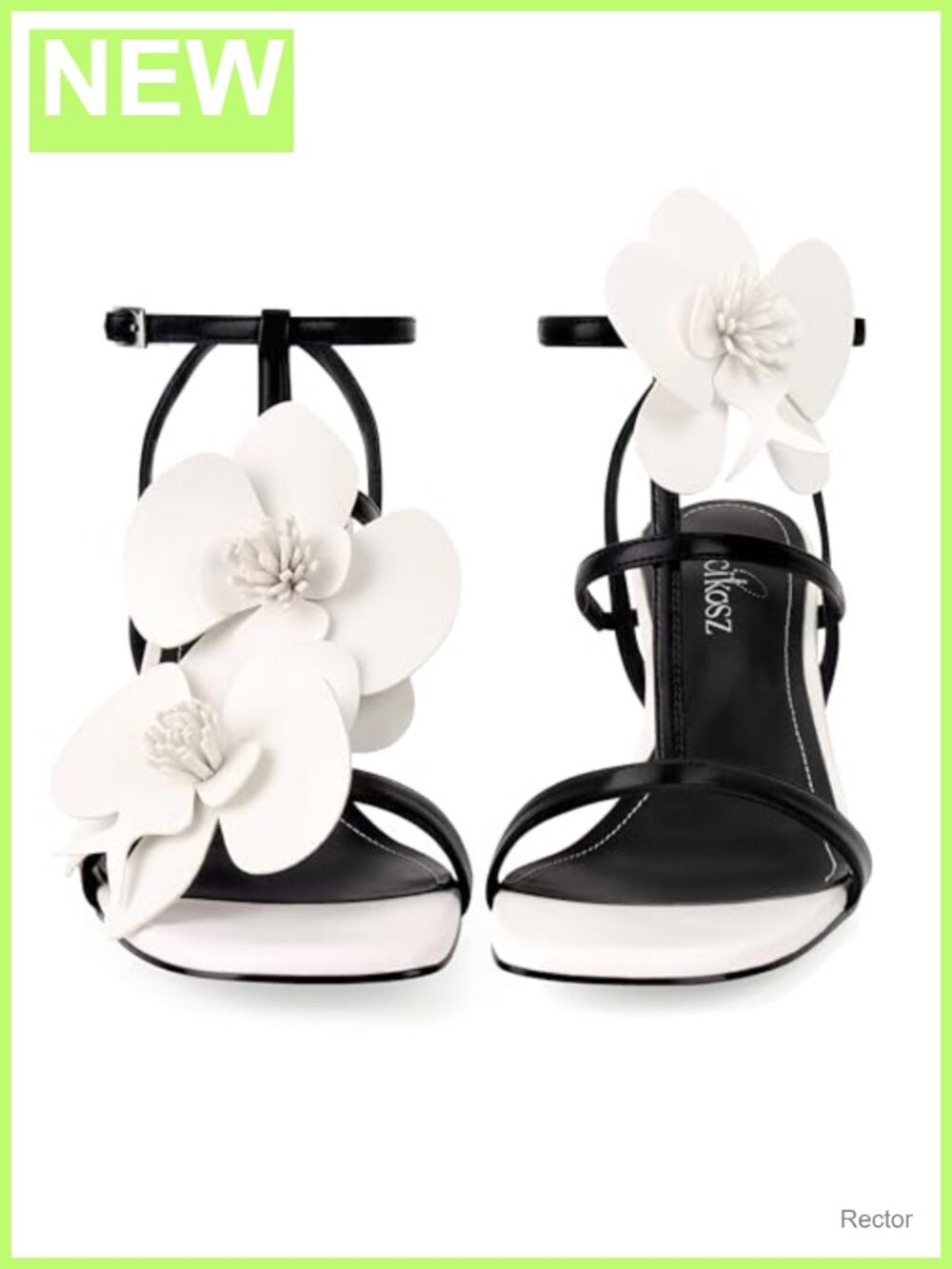 Women's Strappy High Heel Sandals Faux Leather Stiletto Square Toe Wedding